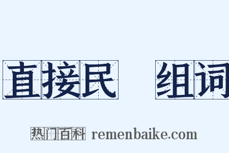 直接民權组词是什么意思的图片